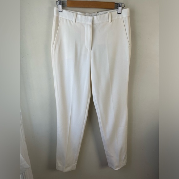 Givenchy Paris women’s ivory 100% wool tapered mid rise trouser pant size EUR 36 - Picture 1 of 14